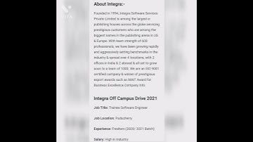 integra off campus drive 2021