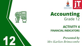 Gr 12- Accounting - Analysis and Interpretation - Activity 4