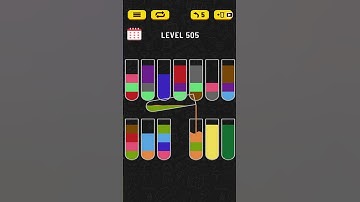 🏅 Water Sort 🧪 LEVEL 505 🧪 #shorts #watersort #puzzle #walkthrough #solution #guia #guiarapida