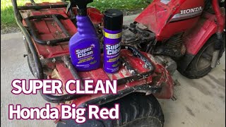 Honda Big Red Three Wheeler Cleaned With SUPER CLEAN PRODUCT | Great Cleaner & Degreaser