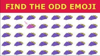 NEW FOOD QUIZ! HOW GOOD ARE YOUR EYES #55 l Find The Odd Emoji Out l Emoji Puzzle Quiz
