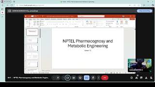 NPTEL Pharmacognosy and Metabolic Engineering Week 12 Problem solving session 14-04-25