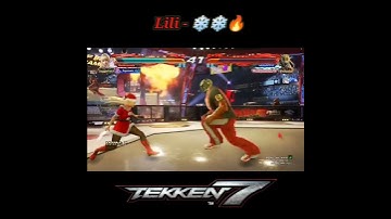 Lili - Snowflakes❄❄ 🔥 | Tekken 7 #shorts #tekken7 #tekken #gaming #tekken8 #lilitekken