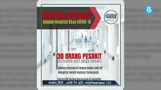 Lapan kakitangan Hospital Melaka positif COVID-19, bukan 11