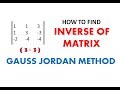 How to find the inverse of matrix || Gauss Joradn method || 3*3 matrix || Hindi || Mathematics