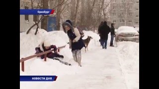 В снежном плену. Снегопад в Оренбурге (15.01.16)