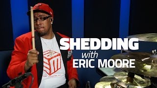 Shedding With Eric Moore - Drum Lesson (DRUMEO)
