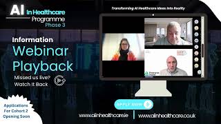 AI In Healthcare Information Webinar Playback
