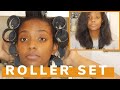 Roller Set on Texlaxed Hair: Add Volume to Textured Relaxed Hair!