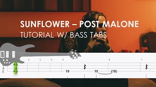 Details BASS TABS - Sunflower - Post Malone | HOW TO PLAY | TUTORIAL News