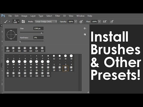 Photoshop Tutorial: How to Download & Install New Brushes & other Presets