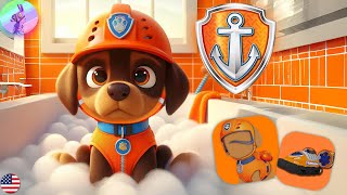 PAW Patrol: Baby Zuma is taking a bath - A Day in Adventure & Toys - Nick. Jr HD @Mr.Peterman