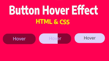 How to create button hover effect using html and css