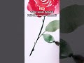 Satisfying watercolor leaves for red rose #paintingforbeginners #watercolortutorial