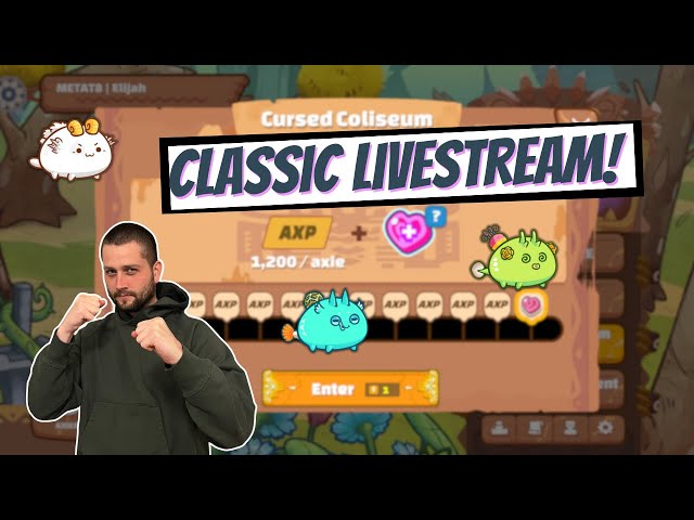 SLP EARNING IS BACK! AXIE CLASSIC CURSED COLISEUM LIVE class=