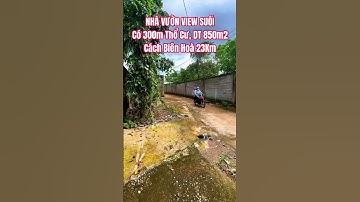 BÁN NHÀ VƯỜN NGHỈ DƯỠNG VIEW SUỐI CÓ 300M THỔ CƯ #batdongsan #muabandatgiare #nhavuonnghiduong #vuon