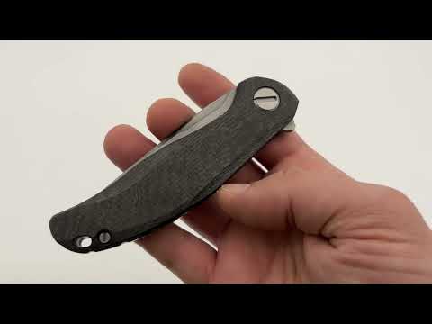 Shirogorov Knives Stellar CF – Black Carbon Fiber Handle – M390 Blade – MRBS Knife From Recon 1
