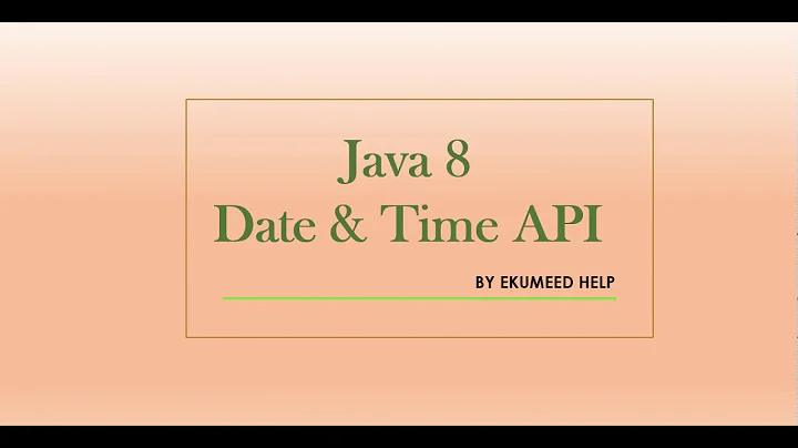 Java 8 || Date and Time API  || Joda Time API || Example -1