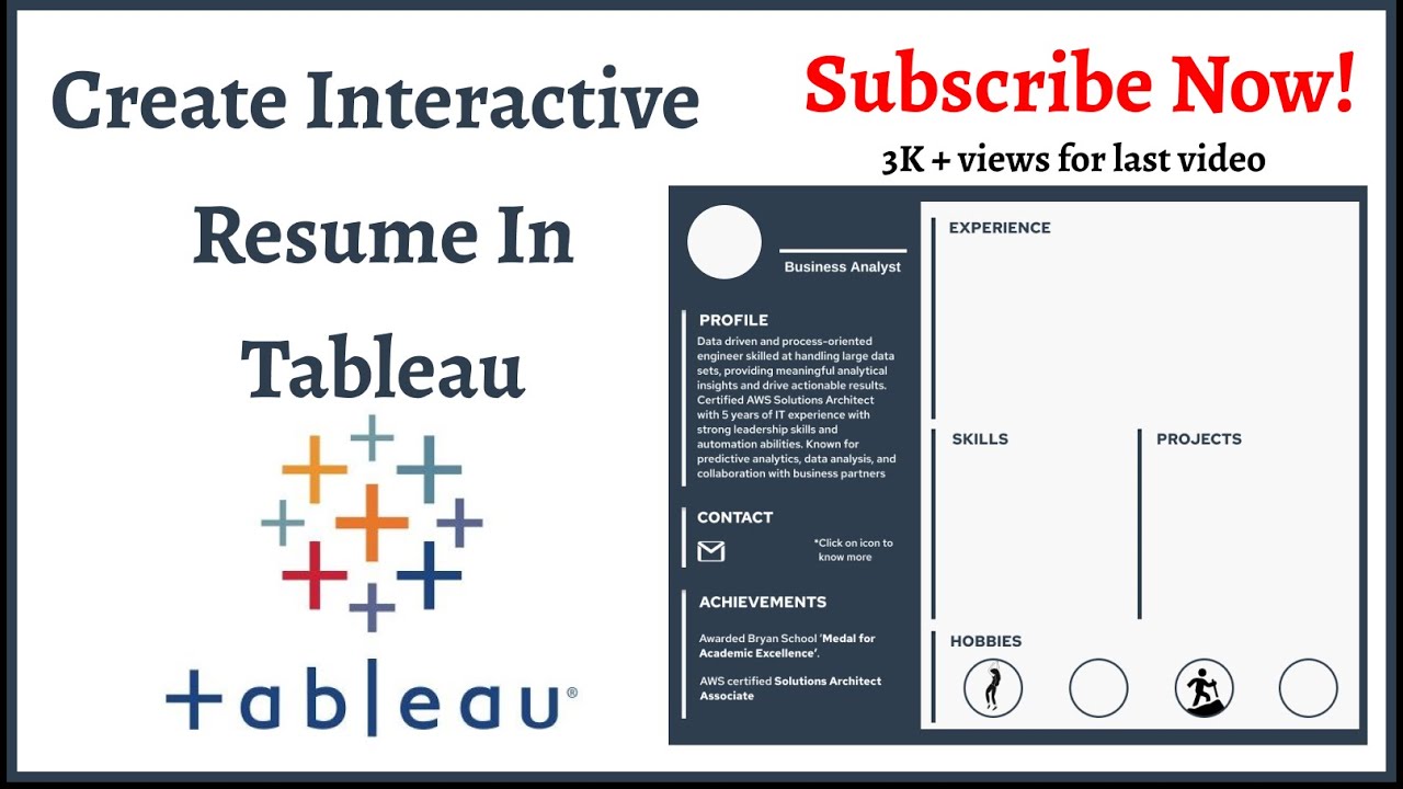 Tableau Interactive Resume 2 - Maxresdefault