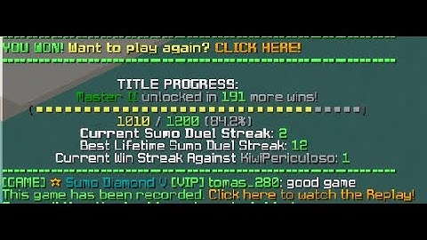 Hypixel Duel Bug Report