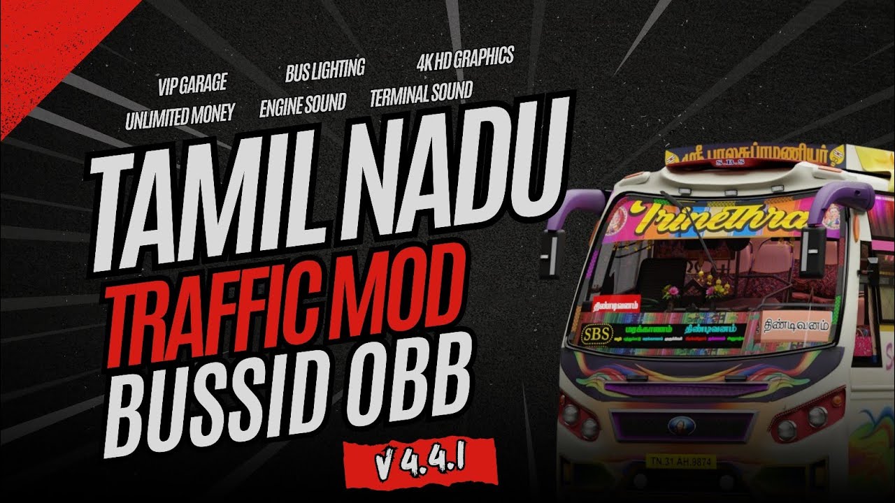 TAMIL NADU TRAFFIC MOD V4.4.1 OBB+APK НЕОГРАНИЧЕННЫЕ ДЕНЬГИ 4K HD графика 80+ BUSS TRAFFIC AD 