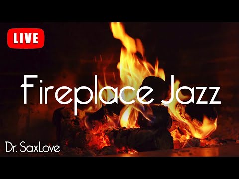 Fireplace Jazz ❤️ Mellow Smooth Jazz Saxophone for Chilling out with a Fireplace