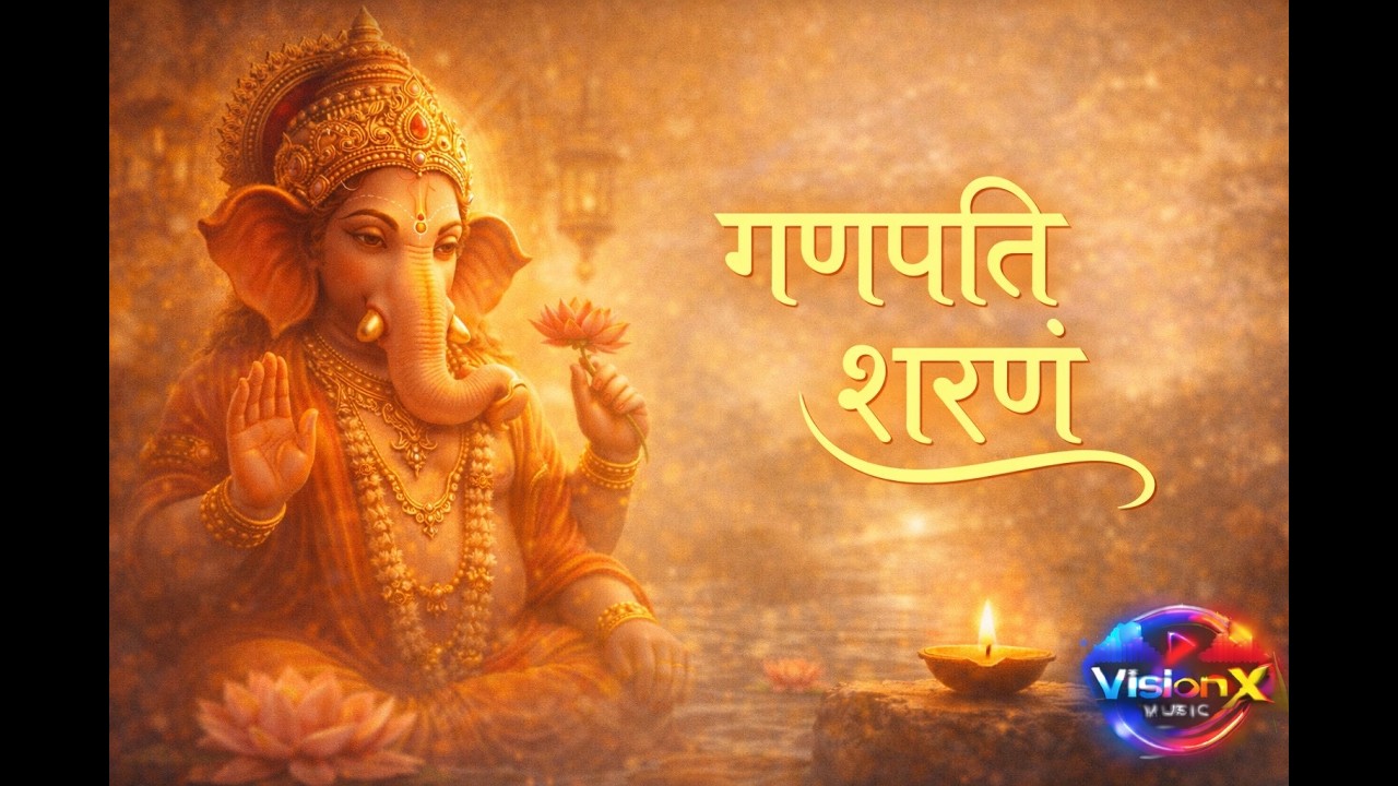 गणपति शरणं | peaceful ganesh bhajan | morning devotional song | visionxmusic