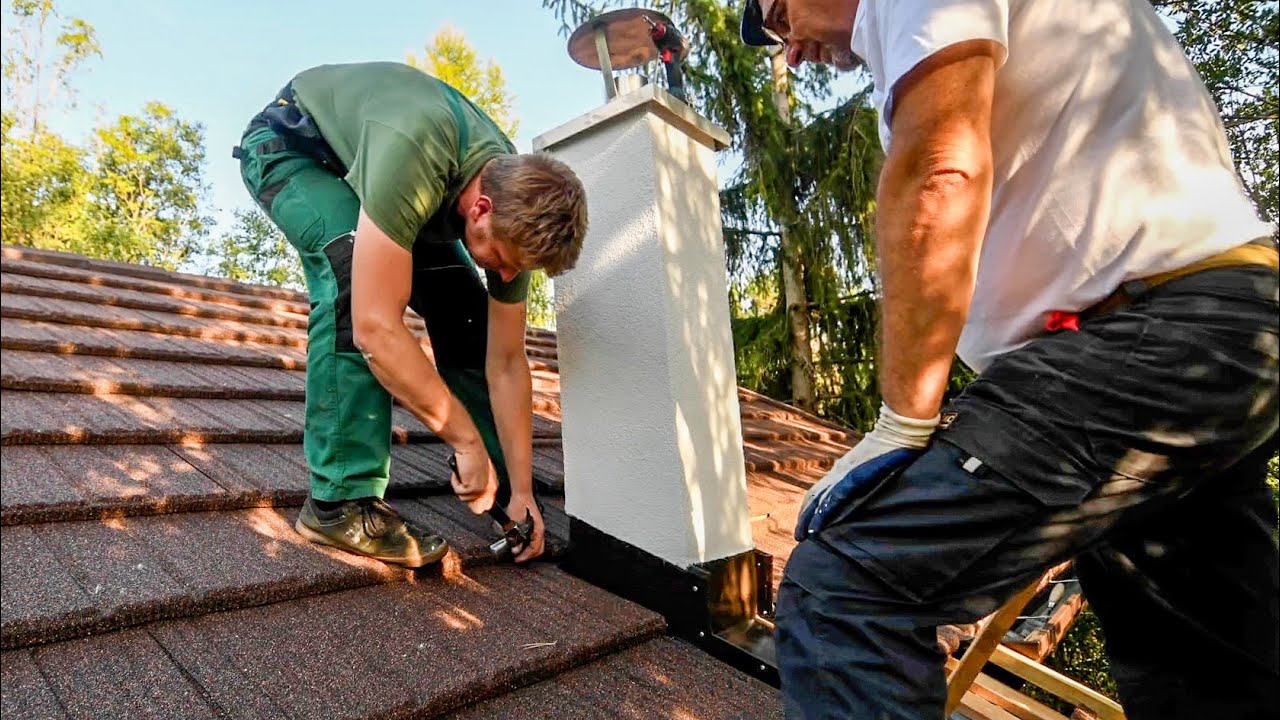 LOG CABIN Build S2E9 Easiest Way To Build A CHIMNEY For Log Cabin