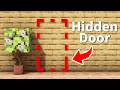 【マイクラ建築】超簡単！絶対バレない隠し扉の作り方 | Invisible Secret Door