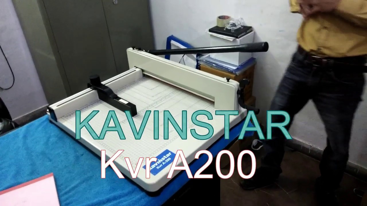 KAVINSTAR KVR A200 Heavy Duty Paper Rim Cutter YouTube