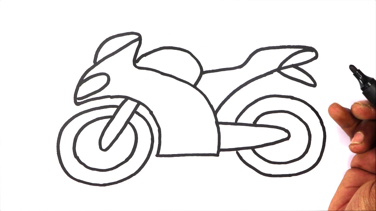 How to Draw a Bike – Really Easy Drawing Tutorial | Drawing tutorial easy, Bike  drawing, Bicycle drawing
