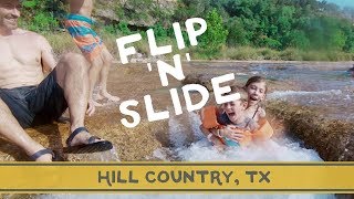 NATURAL WATERSLIDES AND FAMILY FUN ON THE RIVER //#2 MO-RANCH, TEXAS