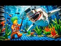 The shark&#39;s pursuit of prisoners at undersea - Lego Escape Shark Attack