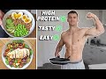 4 Simple High Protein Lunch Ideas **for building muscle**