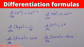 Differentiation all formula class 11 || अवकलन के सभी सूत्र || derivatives class 12
