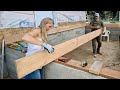 Installing Floor Joists and OSB Subfloor - BUILDING OUR OWN OFF GRID HOUSE