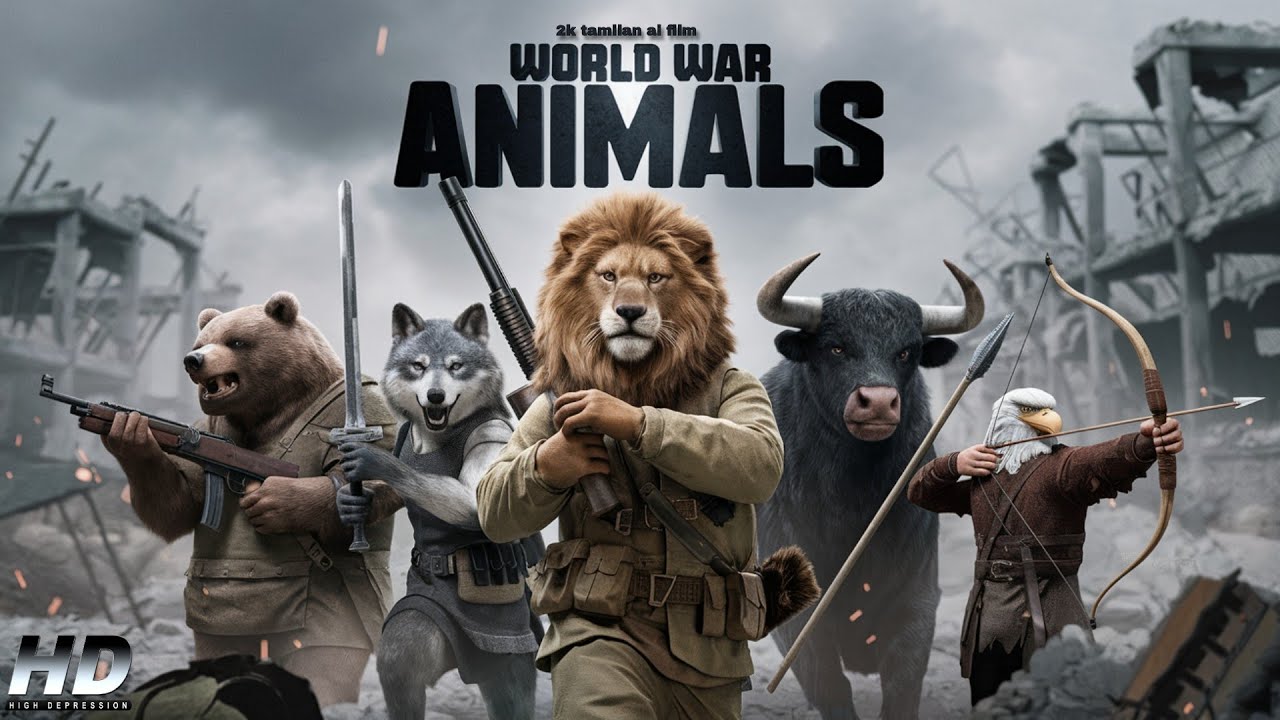 world 🌎 war animals🪖 ai movie 2k tamilan suno ai musical