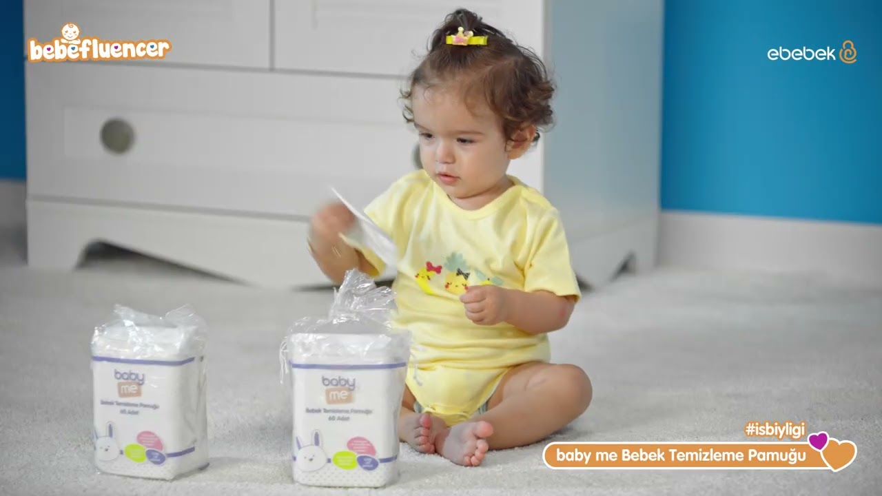 Bebefluencerımız Rüya'nın Önerisi: baby me Bebek Temizleme Pamuğu! 😍 -  YouTube