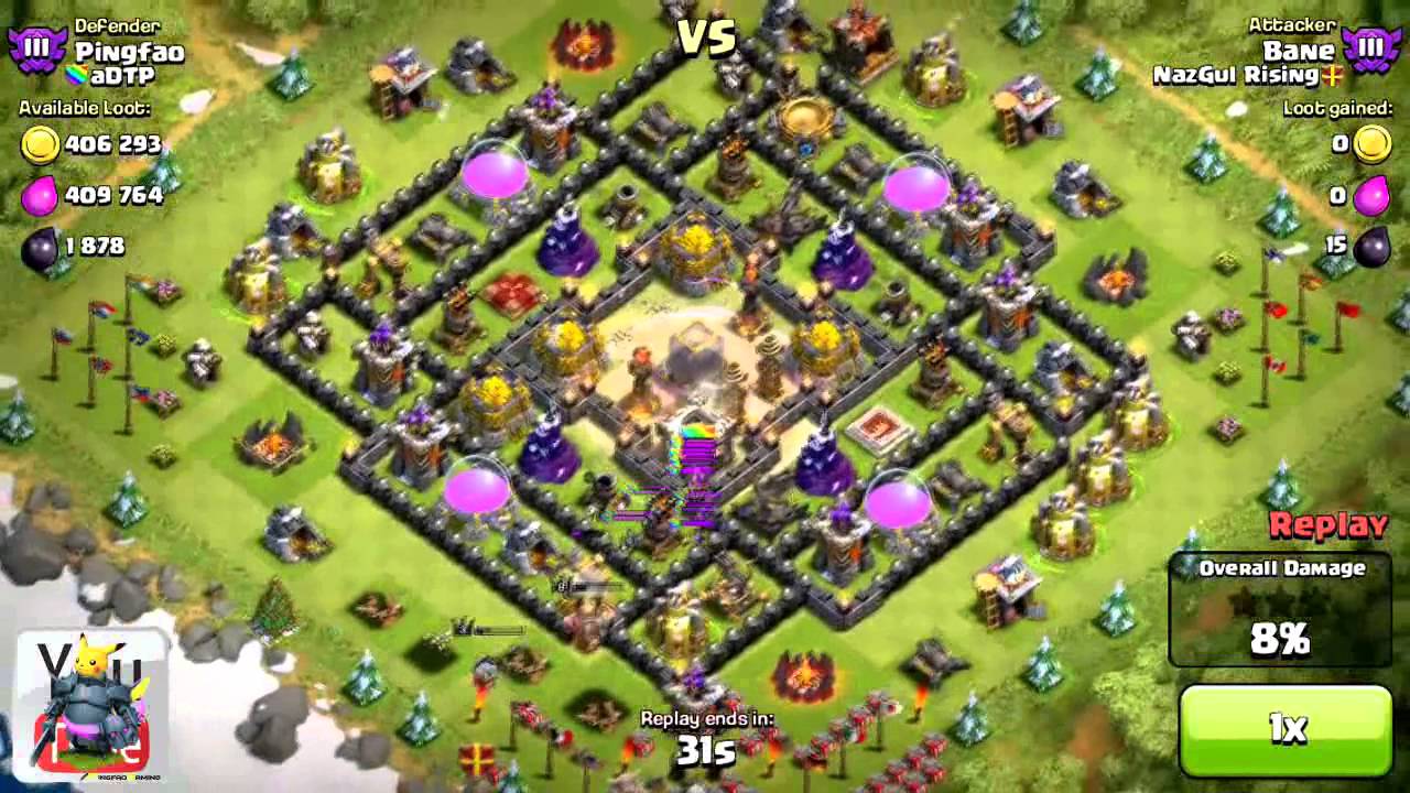 Clash of Clans [EPIC] 8 PEKKAs v. Spawn Hole ft. Ash Ketchum