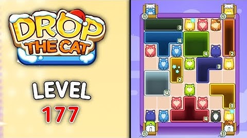 Drop the cat level 177 walkthrough solution gameplay