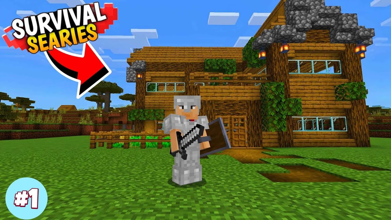 Minecraft PE New Survival Series Ep 1 | Minecraft 1.21 Survival ...
