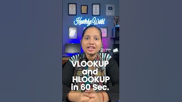 🔥VLOOKUP and HLOOKUP for Beginners in 60 Sec. 😎 Excel Interview Trick! #shorts #excel #ytshorts