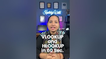 🔥VLOOKUP and HLOOKUP for Beginners in 60 Sec. 😎 Excel Interview Trick! #shorts #excel #ytshorts