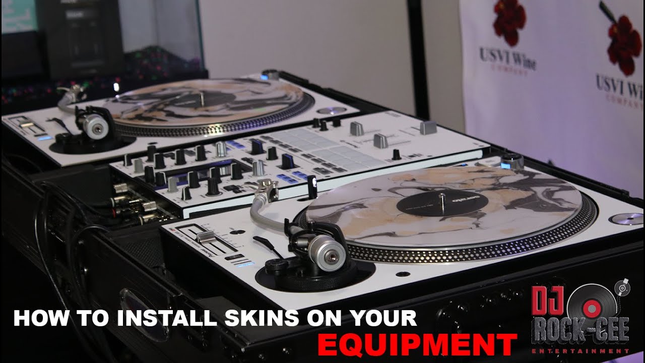 Как легко установить скины (12Skinz) на ваше оборудование: Pioneer PLX 1000, Pioneer DJM-S11