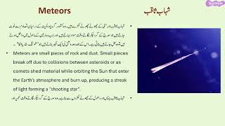 Beyond Planets | Asteroids, Comets and Meteors (Urdu)