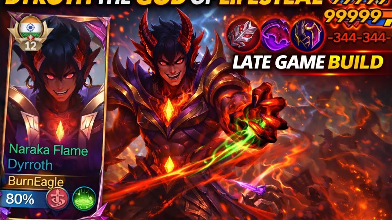 I FINALLY FOUND BEST BUILD FOR SUSTAIN DYRROTH 2026 !!(100% Broken)-MLBB