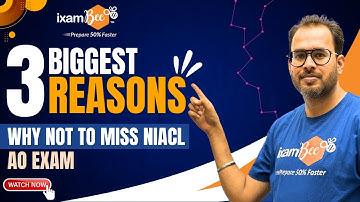 3 Biggest Reasons why not to miss NIACL AO Exam? | By Karan Sir