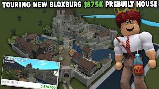 Touring The New 875K Bloxburg Update Castle Prebuilt House...