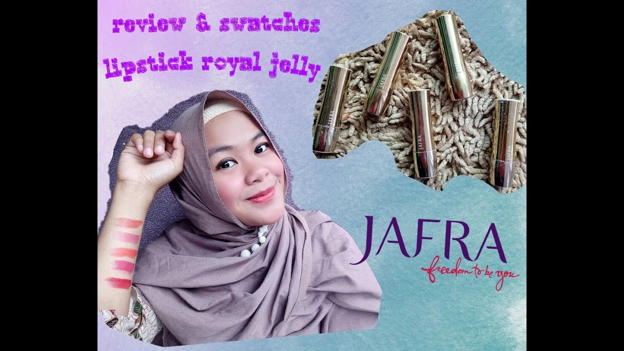 Review Swatches Lipstick Luxury Royal Jelly Jafra YouTube