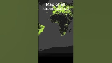 Map of all steam users 2 #memes #meme #shorts